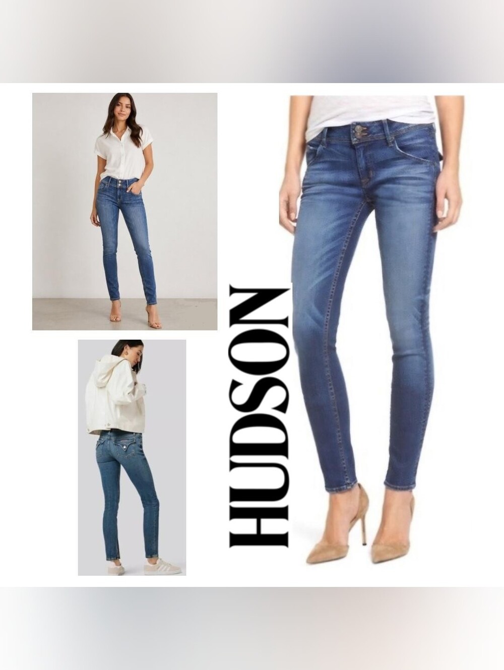 Hudson Collin Flap Skinny Ankle Jeans